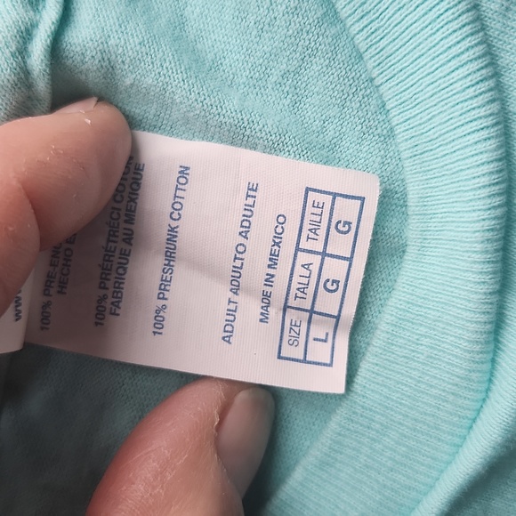 Chicken Whisperer t-shirt โ LG โ Mint Green color โ Rooster โ 100% preshrunk cot - Picture 9 of 11